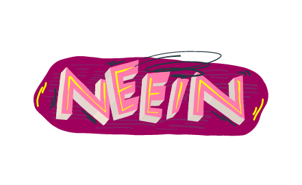 Snapchat Sticker Basic Words "Nein"