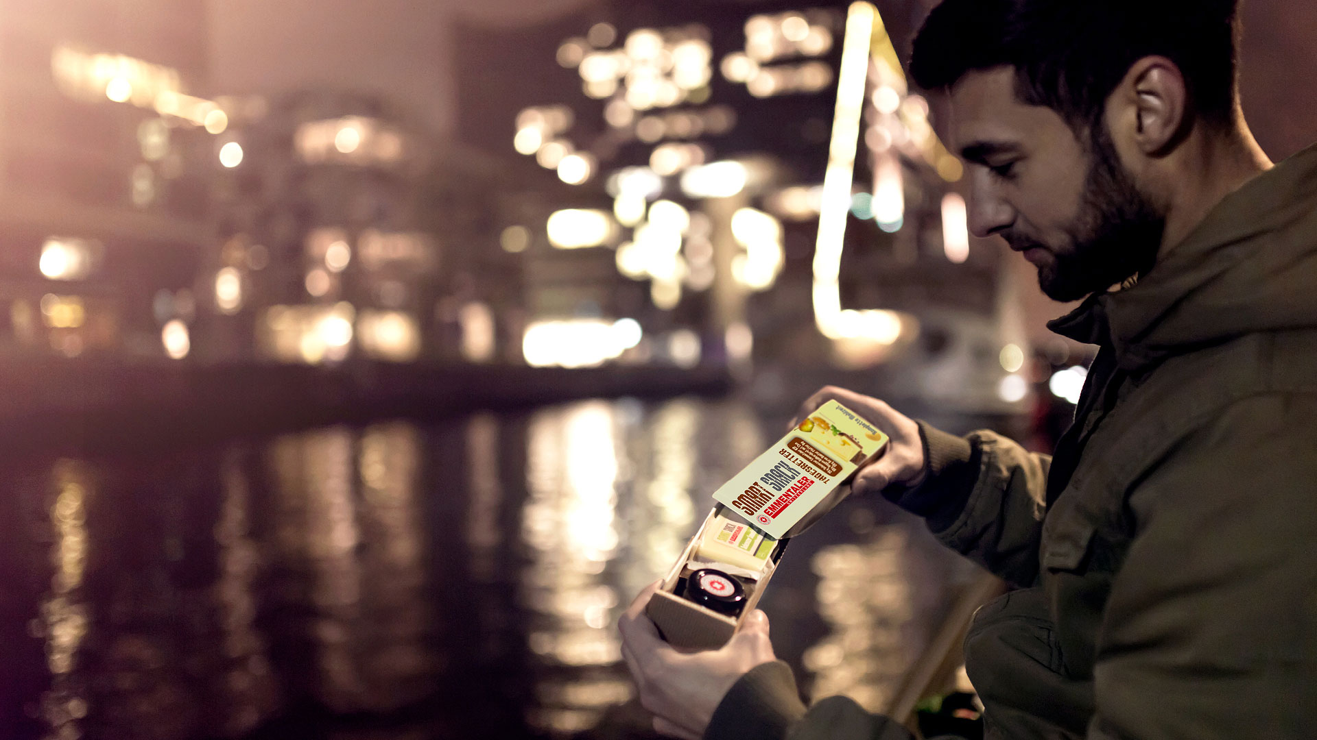 Emmentaler Smart Snack Shooting Hamburger Hafen