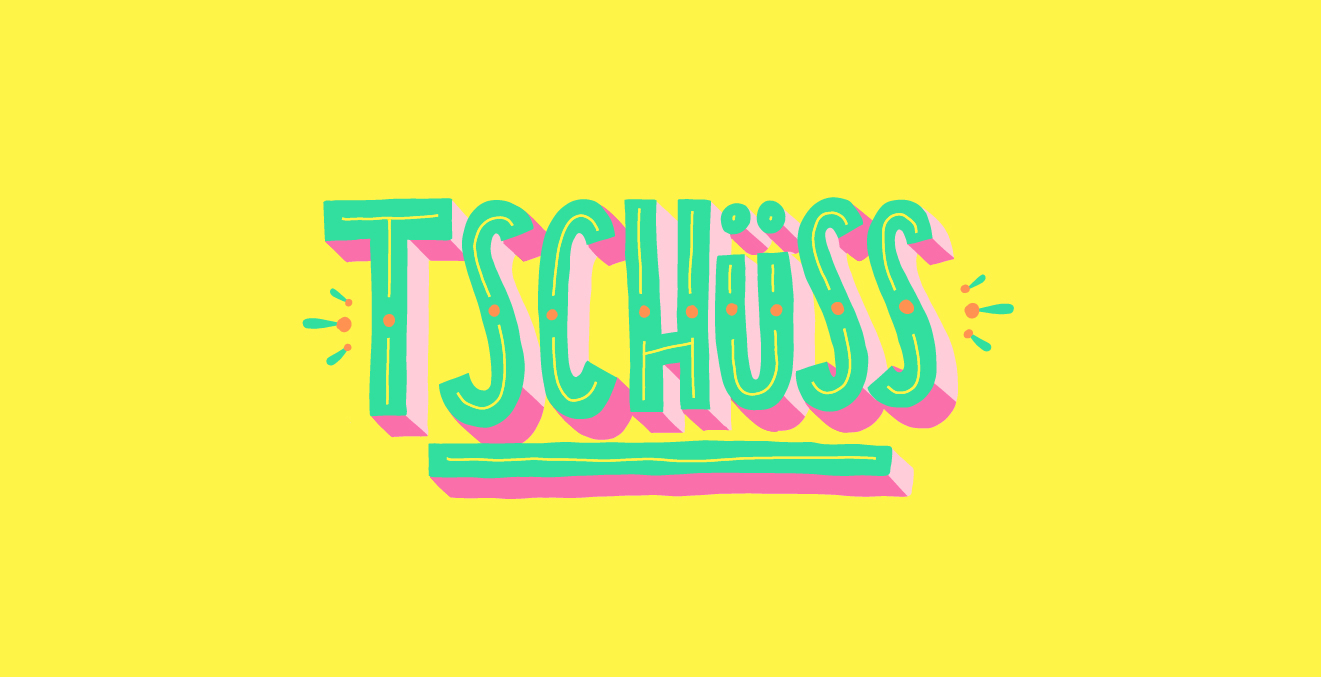 Snapchat Sticker Basic Words "Tschüss"