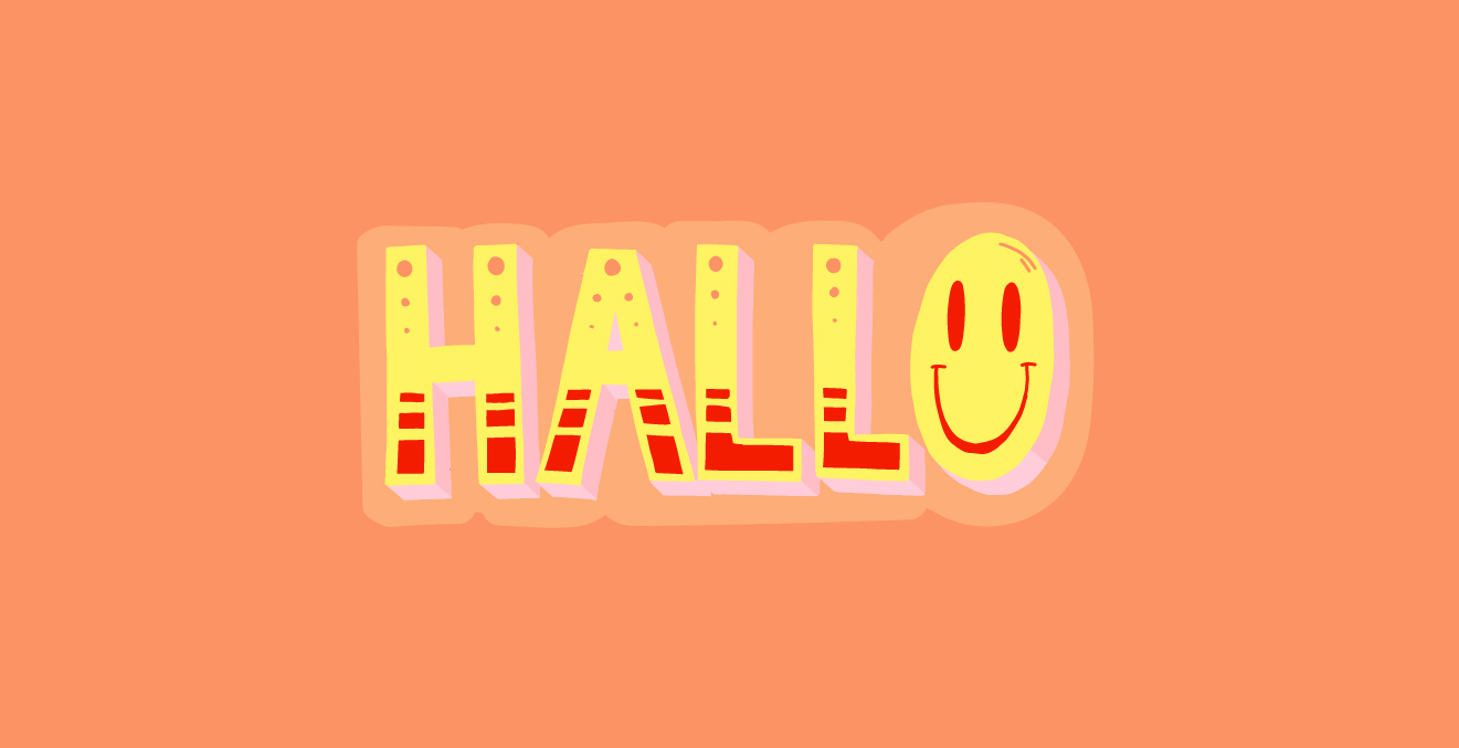 Snapchat Sticker Basic Words "Hallo"