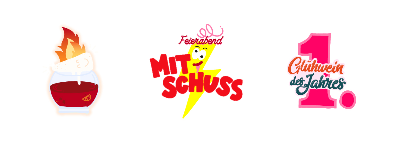 Snapchat Case "Xmas" Sticker "Glühwein mit Schuss"