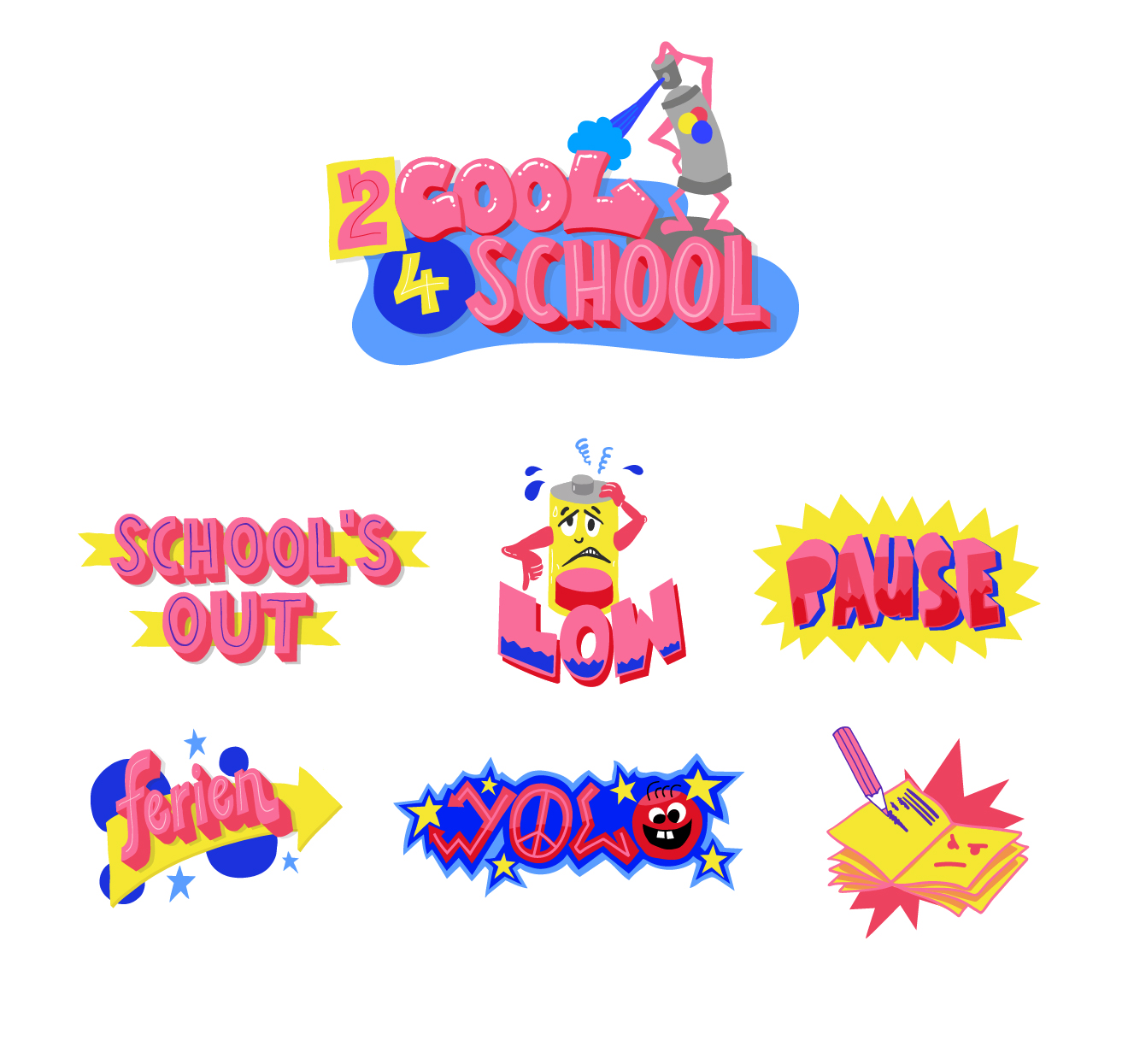 Snapchat Sticker Pack School