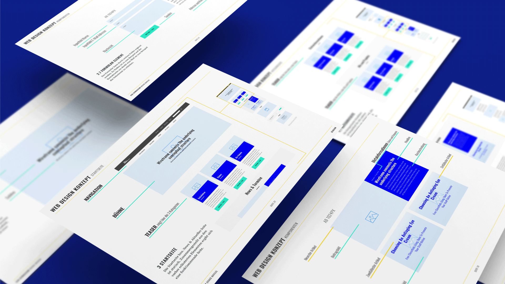 Emil-von-Behring Gynmasium Wireframes Webseite