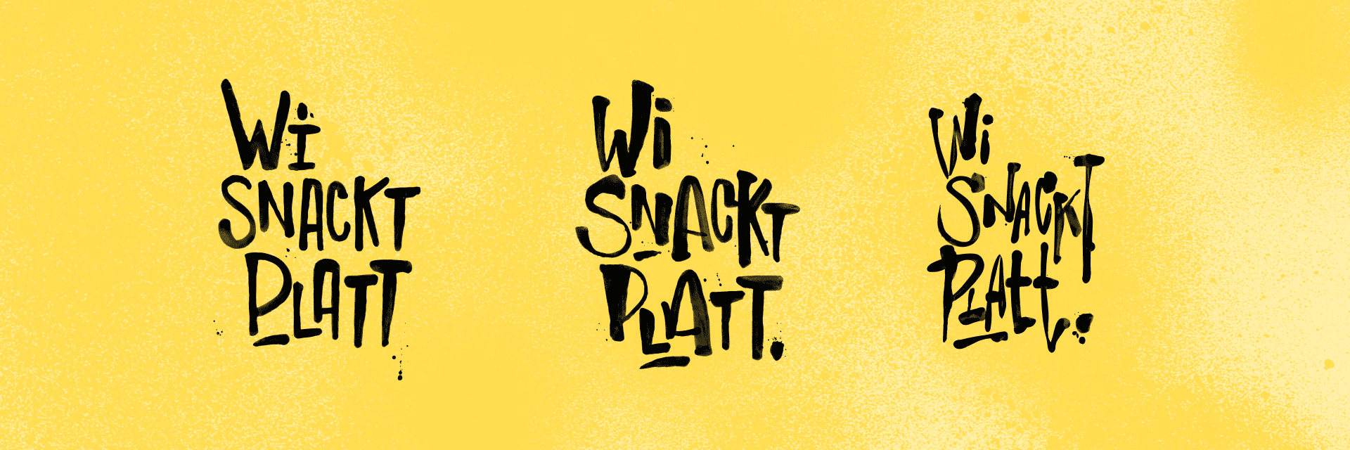 Echt.Niedersachsen Platt Spezial "Wi Snackt Platt" Handlettering