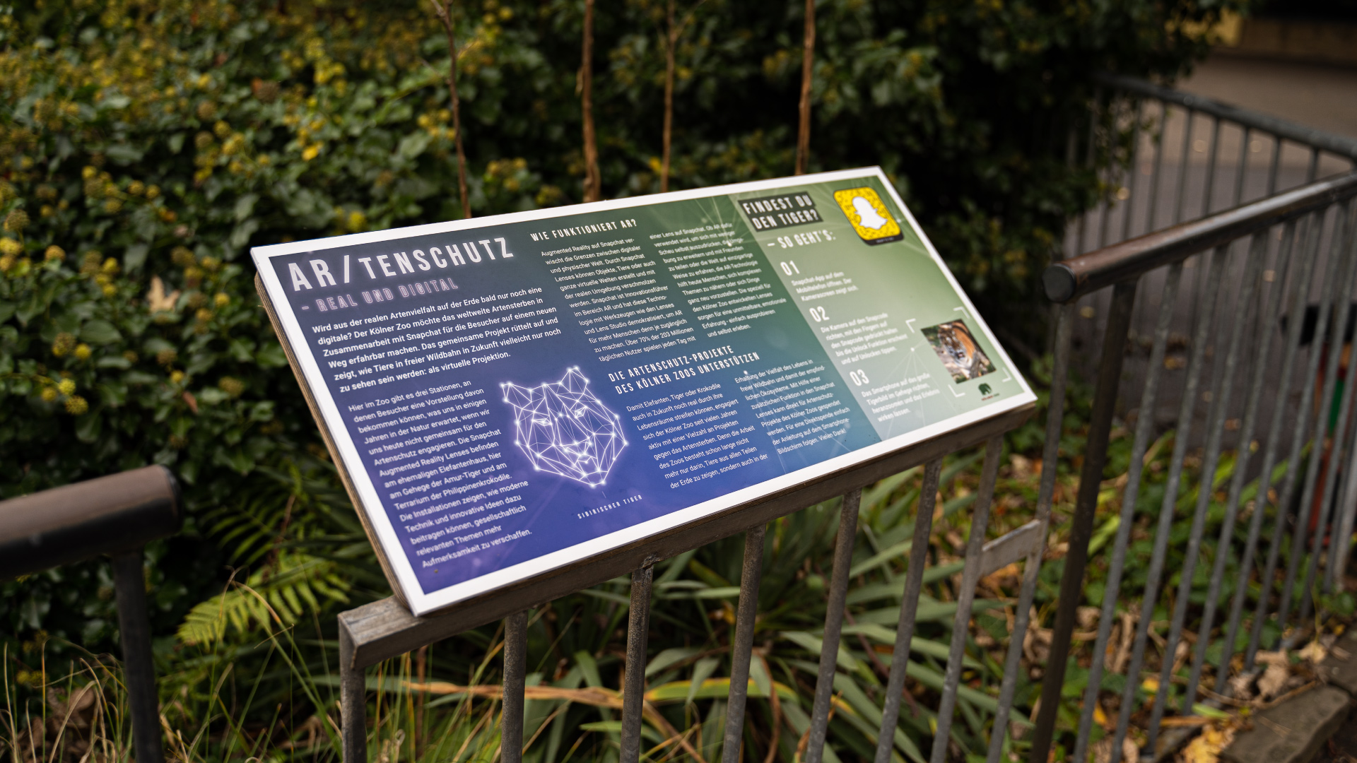 Koelner Zoo x Snapchat real und digital Poster